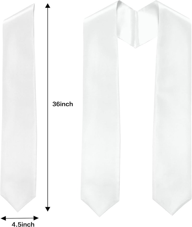 Misscom Unisex Adult Graduation Stole Shawl 72" Long for Academic Commencements Shawl - Image 2